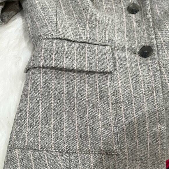 NEW Body by Victoria Wool Pinstripe Tailored Structured Hourglass Blazer Jacket - Picture 15 of 16